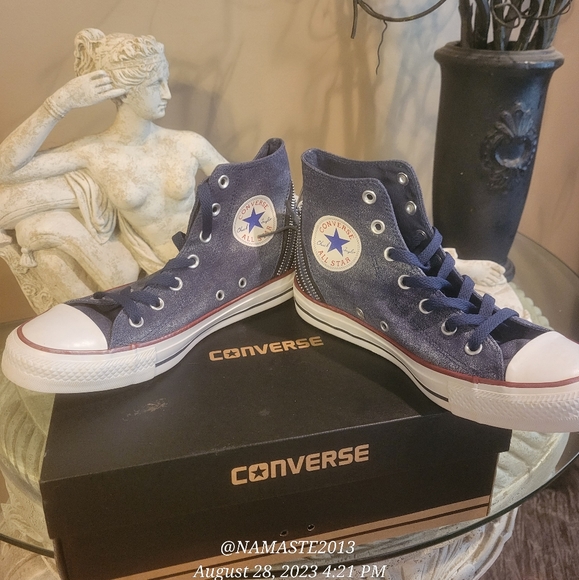 Chuck Taylor All Star Tri Zip High Top Converse #499 - Picture 9 of 16
